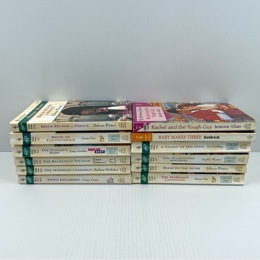 Harlequin Romance Book Lot of 12 Paperback Novels